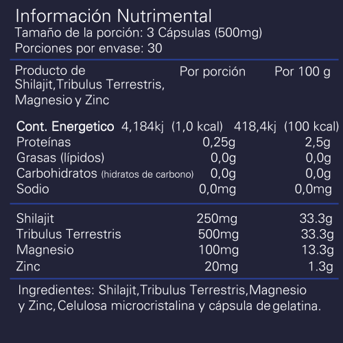 T-booster Precursor de Testosterona 500mg c/90caps